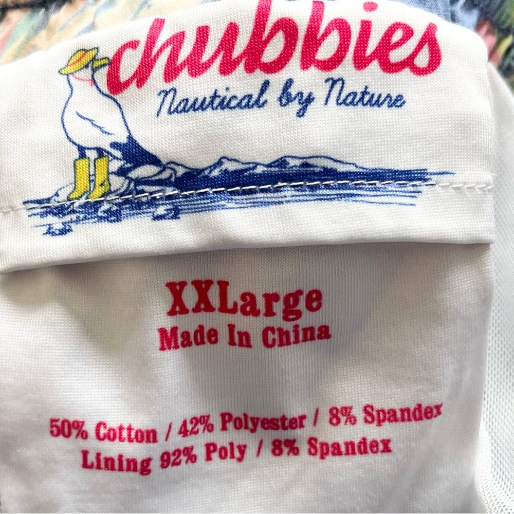 CHUBBIES PARROT PRINT SWIM TRUNKS SIZE XXL PREPPY TRENDY BEACH POOL - Picture 4 of 8